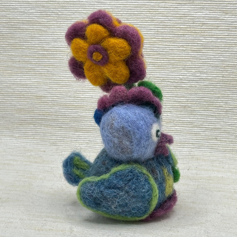 Vogel aus Wolle – Bild 2